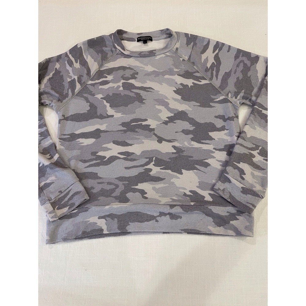 Beyond Yoga gray camo camouflage soft long sleeve top size small - Picture 7 of 16